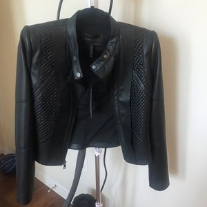 BCBG leather jacket.